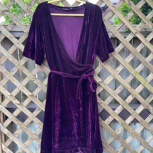 Maroon Velvet Party Dress